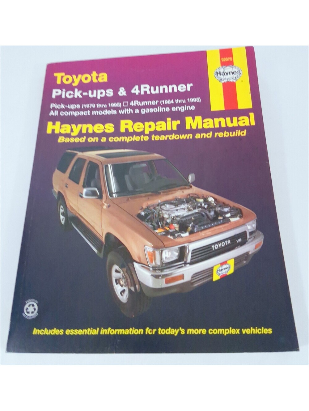 Toyota Pick-Ups 1979 -1995 4Runner 198-1995 and SR5 Pick-up 1979 HAYNES 92075